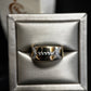 10k yellow gold Football diamond ring .11ctw