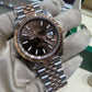 Rolex Datejust 41mm Everose Gold and Steel 126331 Choclate