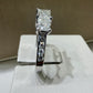1.50 CTW Princess Cut Three-Stone Diamond Engagement Ring | 14K White Gold