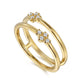 Gabriel & Co. 14K Yellow Gold Diamond Easy Stackable Ring SZ 6.5 .08CTW