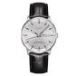 MIDO Commander Chronometer Silver Dial - Stainless Steel Watch - Black Leather Strap- 40mm