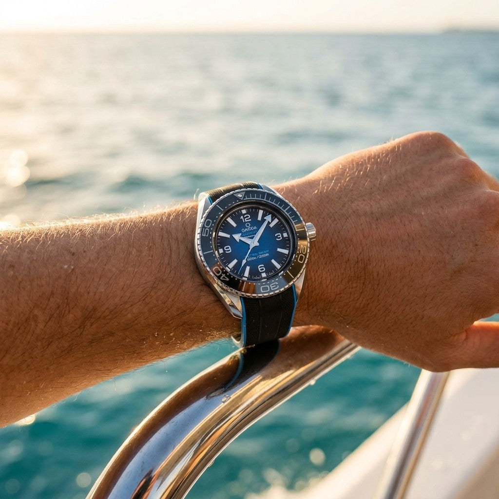 Omega Ultra Deep - Seamaster Planet Ocean 6000M 45.5 mm — O-megasteel on Rubber Strap - 215.32.46 — lifestyle