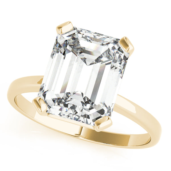 Emerald Cut Solitaire Engagement Ring