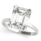 Emerald Cut Solitaire Engagement Ring