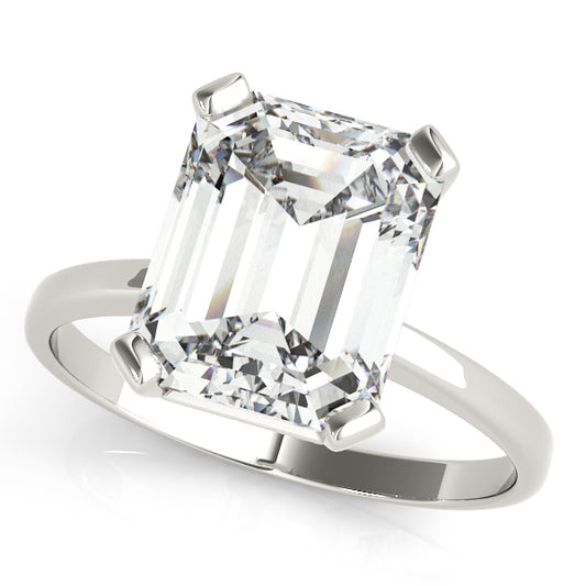Emerald Cut Solitaire Engagement Ring