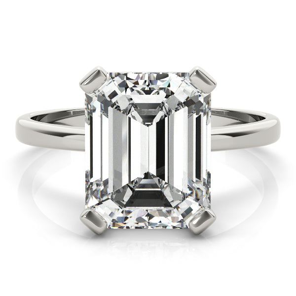 Emerald Cut Solitaire Engagement Ring