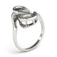 Solitaire Abstract Engagement Rings