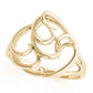 Freeform Solitaire Engagement Ring