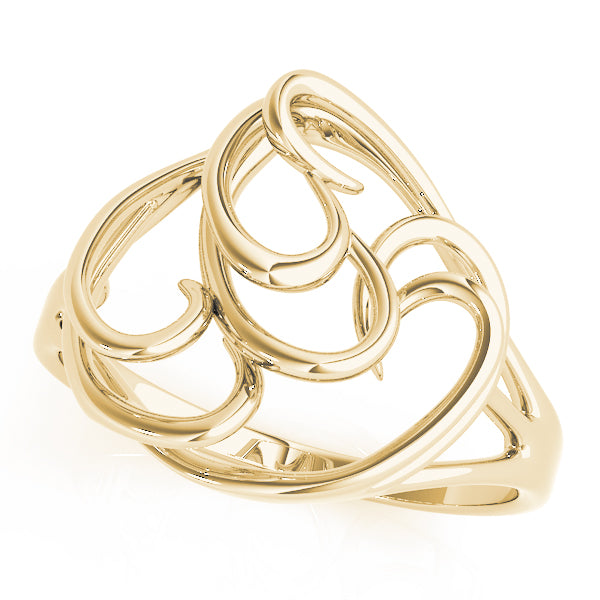 Freeform Solitaire Engagement Ring