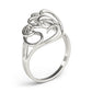 Freeform Solitaire Engagement Ring