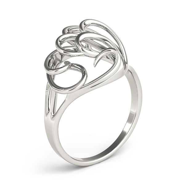 Freeform Solitaire Engagement Ring