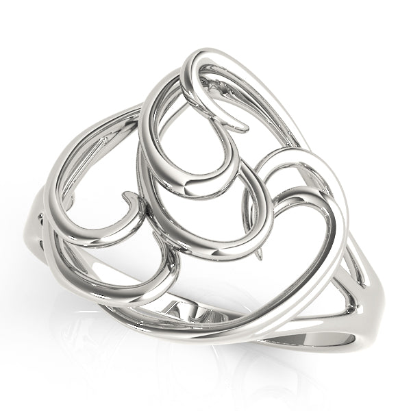 Freeform Solitaire Engagement Ring