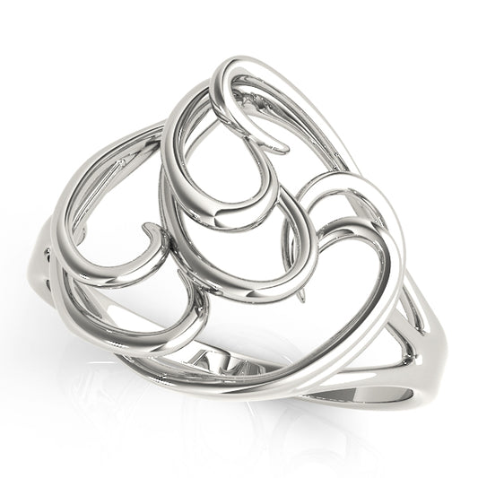 Freeform Solitaire Engagement Ring