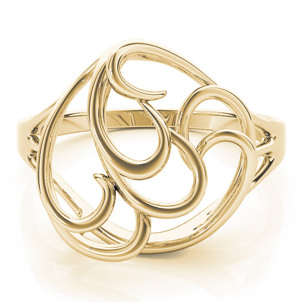 Freeform Solitaire Engagement Ring