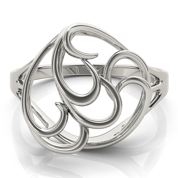 Freeform Solitaire Engagement Ring