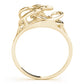 Freeform Solitaire Engagement Ring