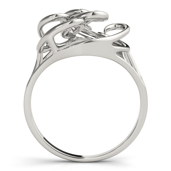 Freeform Solitaire Engagement Ring