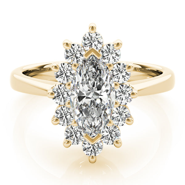 Marquise Halo Engagement Rings