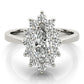 Marquise Halo Engagement Rings