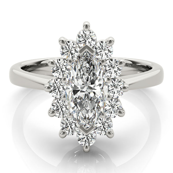 Marquise Halo Engagement Rings