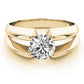 Solitaire Split Shank Engagement Ring