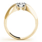 Solitaire Split Shank Engagement Ring