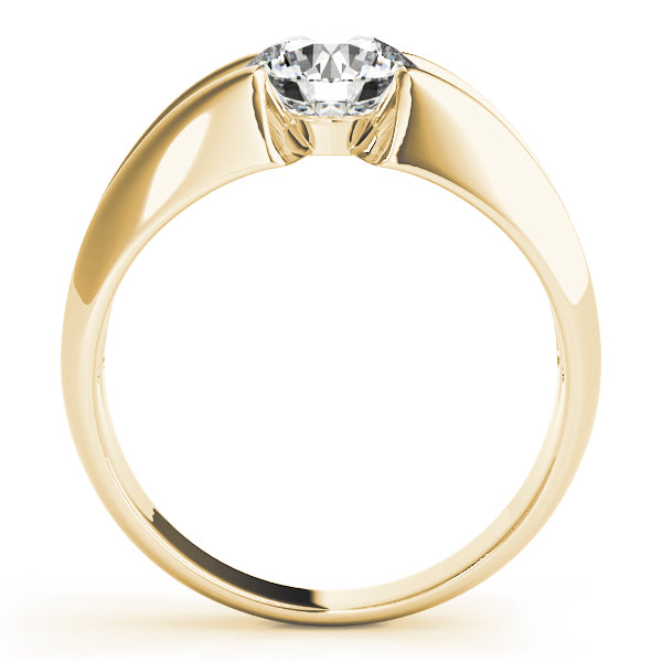 Solitaire Split Shank Engagement Ring