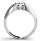 Solitaire Split Shank Engagement Ring