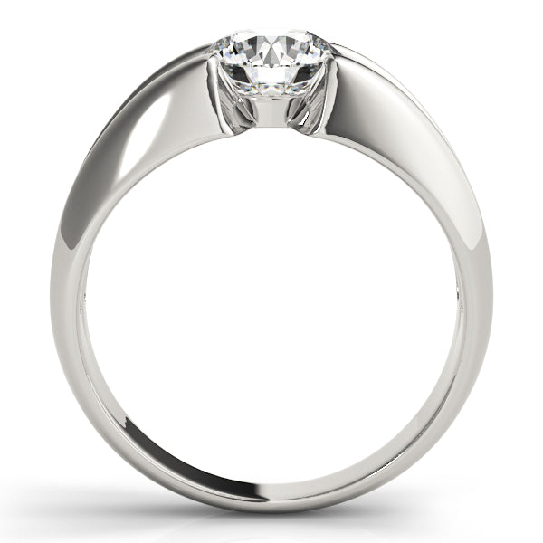Solitaire Split Shank Engagement Ring