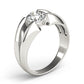 Solitaire Split Shank Engagement Ring