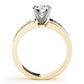 Wide Channel-Set Straight Baguette Engagement Ring