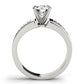 Wide Channel-Set Straight Baguette Engagement Ring