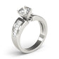 Wide Channel-Set Straight Baguette Engagement Ring