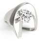 Solitaire Swirl Engagement Rings