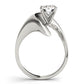 Solitaire Swirl Engagement Rings