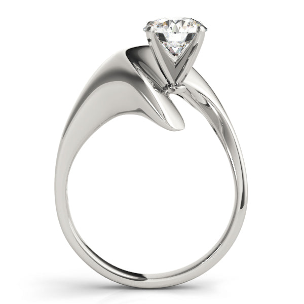 Solitaire Swirl Engagement Rings