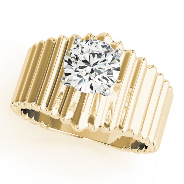 Solitaire Round Engagement Ring