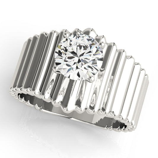 Solitaire Round Engagement Ring