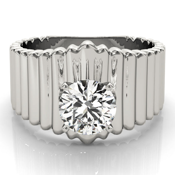 Solitaire Round Engagement Ring