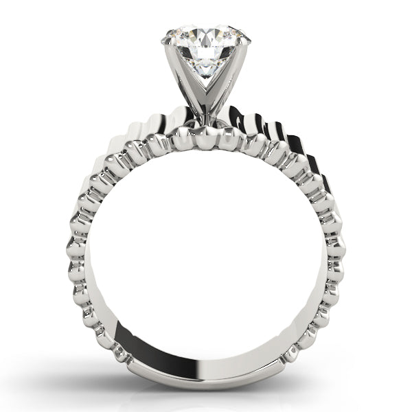 Solitaire Round Engagement Ring
