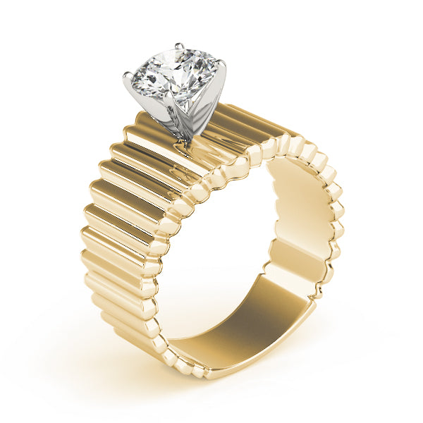 Solitaire Round Engagement Ring