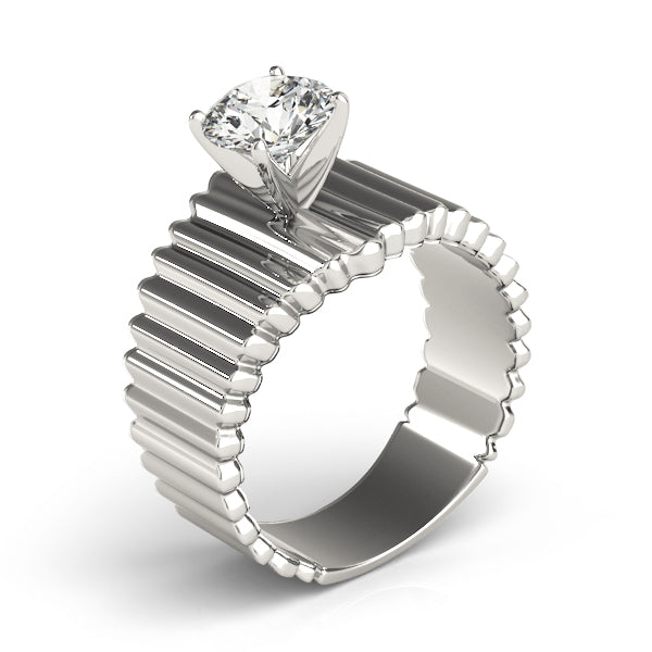 Solitaire Round Engagement Ring