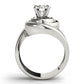 Solitaire Swirl Color Ring