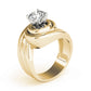 Solitaire Swirl Color Ring