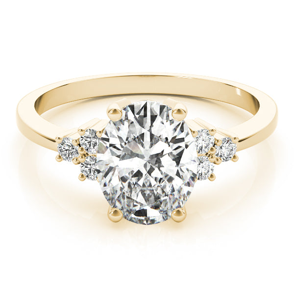 Solitaire Plus Cluster Sides Engagement Rings