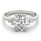 Solitaire Plus Cluster Sides Engagement Rings