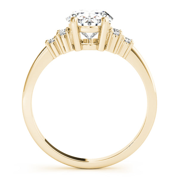 Solitaire Plus Cluster Sides Engagement Rings