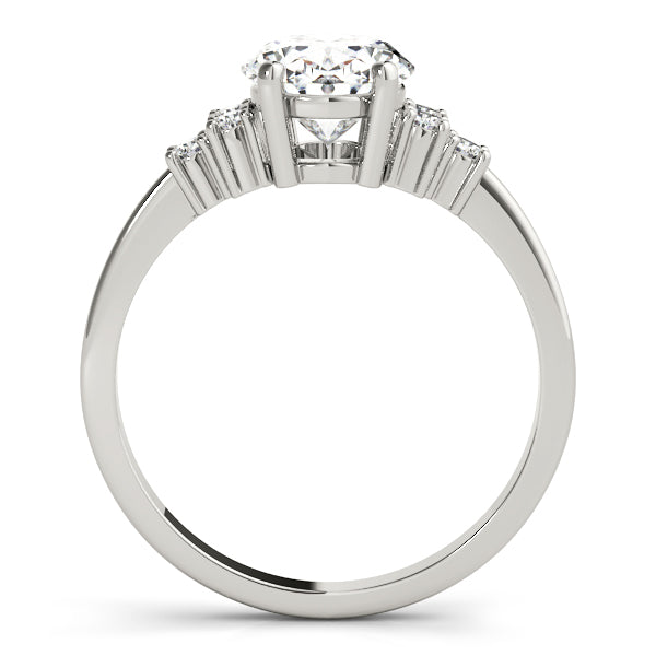 Solitaire Plus Cluster Sides Engagement Rings