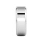 CORONAL Men’s Polished Finish Beveled Edges Titanium Wedding Ring with Raised Center - 6mm & 8mm
