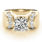 Channel Set Multirow Engagement Ring